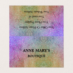 Glam Hair Salon Spa Cute Gold Paars Pink Visitekaartje