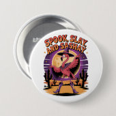 Glam Halloween Flamingo Humor Ronde Button 7,6 Cm (Voorkant /achterkant)