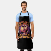 Glam Halloween Flamingo Humor Schort (Gedragen)