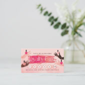 Glam Hands Nail Pools manicure Nail Salon Loyalty Visitekaartje (Staand voorkant)