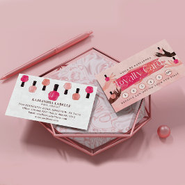 Glam Hands Nail Pools manicure Nail Salon Loyalty Visitekaartje