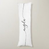 Glam handtekening naam lichaamskussen (Voorkant Verticaal)