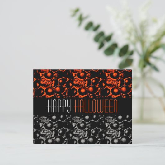Glam Happy Halloween Briefkaart (Staand voorkant)