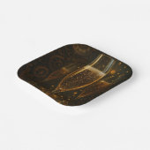 Glam Happy New Year Steampunk Champagne Papieren Bordje (Gebogen)