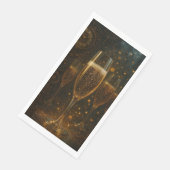 Glam Happy New Year Steampunk Champagne Servet (Hoek)