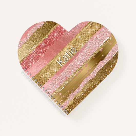 Glam Heart Custom Notitieboek (Voorkant)