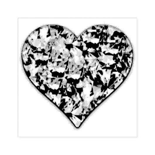 Glam Heart Rubberstempel (Afrduk)