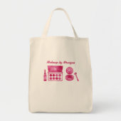 Glam Heet Roze Make-up Artiest Custom Tote Bag (Voorkant)