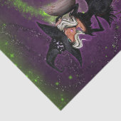 Glam Heks Halloween Monogram Letter Initiaal Tissuepapier (Detail)