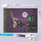 Glam Heks Halloween Monogram Letter Initiaal Tissuepapier (Craft)