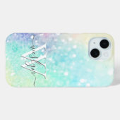 Glam Holographic Glitter Colorful  Patroon Case-Mate iPhone Case (Achterkant (horizontaal))