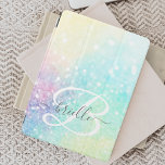 Glam Holographic Glitter Colorful  Patroon iPad Mini Cover<br><div class="desc">Pas deze  kleurrijke holografische pastelglitter bokeh-achtergrond eenvoudig aan met uw eigen monogram en/of naam.</div>