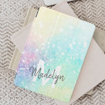 Glam Holographic Glitter Colorful  Patroon iPad Mini Cover<br><div class="desc">Pas deze  kleurrijke holografische pastelglitter bokeh-achtergrond eenvoudig aan met uw eigen monogram en/of naam.</div>