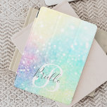 Glam Holographic Glitter Colorful  Patroon iPad Mini Cover<br><div class="desc">Pas deze  kleurrijke holografische pastelglitter bokeh-achtergrond eenvoudig aan met uw eigen monogram en/of naam.</div>