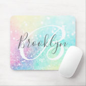 Glam Holographic Glitter Colorful  Patroon Muismat (Met muis)