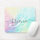 Glam Holographic Glitter Colorful  Patroon Muismat (Met muis)