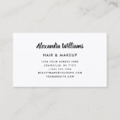 Glam Holographic Glitter Modern Trendy Uniek Visitekaartje (Achterkant)