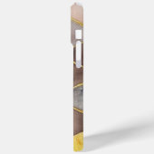 Glam Honey Comb Blush Champagne Abstract Case-Mate iPhone Case (Achterkant / Links)