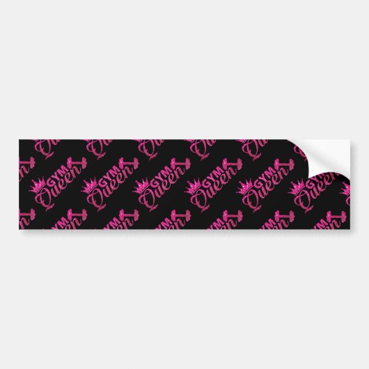 Glam hot roze faux glitter gynaecologische koningi bumpersticker (Voorkant)