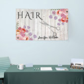 Glam hout lookboho bloemenschaar spandoek (Beurs)