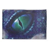 Glam Ink Gothic Blue Medieval Dragon Kussensloop (Achterkant-Links)