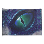 Glam Ink Gothic Blue Medieval Dragon Kussensloop (Achterkant-Rechts)