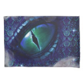 Glam Ink Gothic Blue Medieval Dragon Kussensloop (Voorkant-Links)