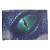 Glam Ink Gothic Blue Medieval Dragon Kussensloop (Voorkant-Rechts)