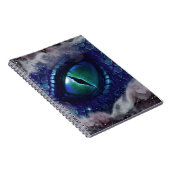 Glam Ink Gothic Blue Medieval Dragon Notitieboek (Rechterzijde)