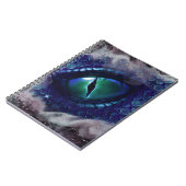 Glam Ink Gothic Blue Medieval Dragon Notitieboek (Linkerzijde)