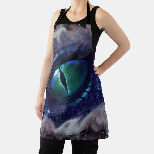 Glam Ink Gothic Blue Medieval Dragon Schort (Insitu)