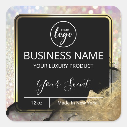 Glam Ink Holographic Body Butter Labels (Voorkant)