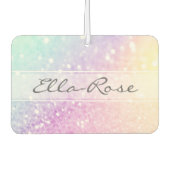 Glam Iridescent Glitter Persoonlijk Kleurrijk Luchtverfrisser (Voorkant)