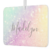 Glam Iridescent Glitter Persoonlijk Kleurrijk Luchtverfrisser (Links)