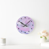 Glam Iridescent Sparkle Holographic Ronde Klok (Huis)