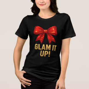 Glam It Up Glitterboog — Vertrouwen Energie Tri-Blend Shirt