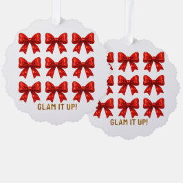Glam It Up - Vetgedrukte boog patroon energie ✨ Ornament Kaart