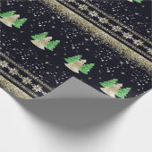 Glam kerstboom cadeaupapier (Hoek)