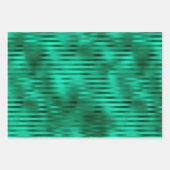 Glam kerstboom Patroon Groene goudolie Inpakpapier Vel (Voorkant 3)