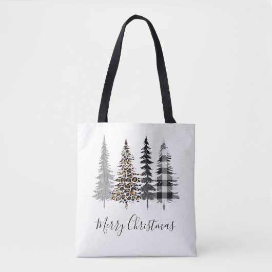 Glam Kerstmis Tote Bag (Voorkant)