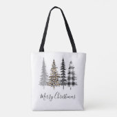 Glam Kerstmis Tote Bag (Achterkant)