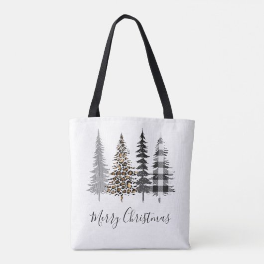 Glam Kerstmis Tote Bag (Achterkant)