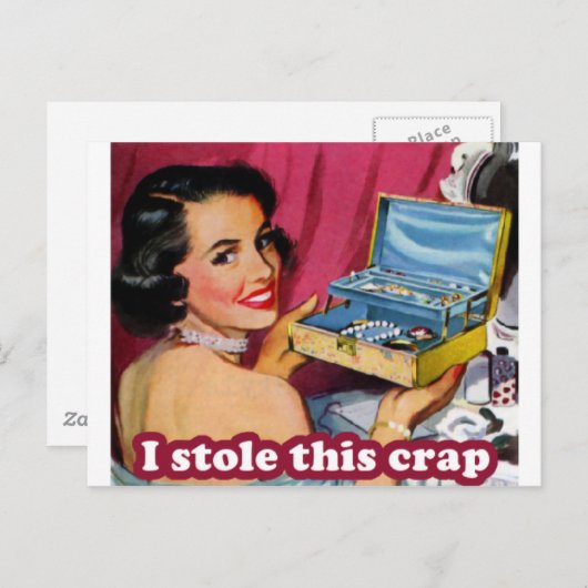 Glam Kleptomania Briefkaart (Voorkant / Achterkant)