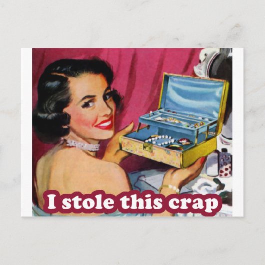 Glam Kleptomania Briefkaart (Voorkant)