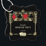 Glam Las Vegas Casino Royale Vrijgezellenfeest Bedankjes Labels<br><div class="desc">Royal,   kaartontwerp Great Gatsby en Casino thema. Het heeft een Great Gatsby,  de oude Hollywood Art Deco-stijl uit 1920,  royal faux gold freer-de-lis,   lettertypen en speelkaartenpakken met een gouden rand. Gebruik de tool Personaliseren om uw gegevens toe te voegen. Bezoek voor meer informatie mijn Casino Bachelor Collectie.</div>