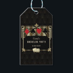 Glam Las Vegas Casino Royale vrijgezellenfeest  Cadeaulabel<br><div class="desc">Koninklijk,  vintage kaartontwerp Great Gatsby en casino thema. Het heeft een Great Gatsby,  Roaring jaren '20 oude Hollywood Art Deco stijl vorm,  koninklijk namaak goud freer-de-lis,  vintage lettertypen,  evenals speelkaarten met gouden randen. Gebruik de personaliseertool om uw informatie toe te voegen. Ga voor meer naar mijn Casino Bachelor Collection.</div>