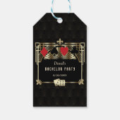 Glam Las Vegas Casino Royale Vrijgezellenfeest Cadeaulabel (Achterkant)