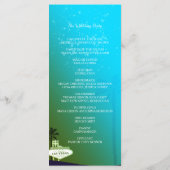 Glam Las Vegas huwelijksprogramma Programmakaart (Achterkant)