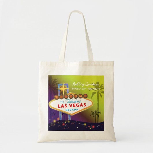 Glam Las Vegas Wedding Maid of Honor Gift Tote Bag (Voorkant)