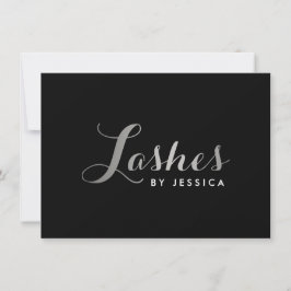 Glam Lashes Script Silver/Black Cadeaucertificaat